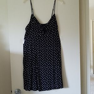 Black and whilte polka dot dress
